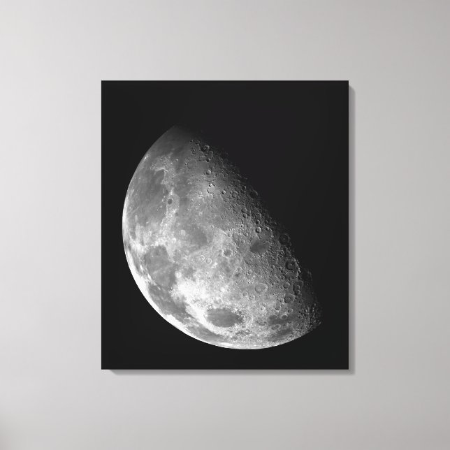 Toile Vue du pôle nord de la Lune (Recto)