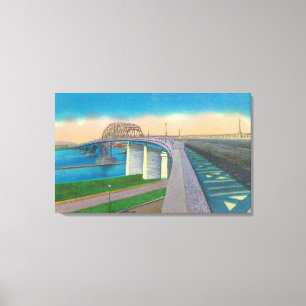 Toile Vue du pont de paix