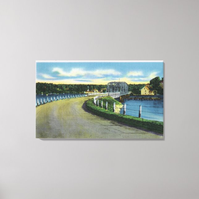 Toile Vue du pont Southport (Recto)