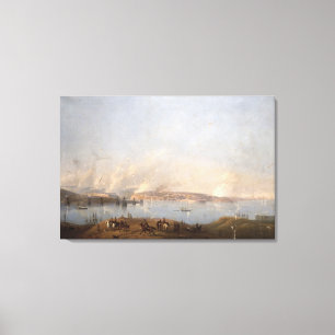 Toile Vue du port de Sébastopol pendant le crime