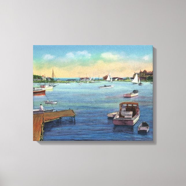 Toile Vue du port de Wychmere Harbour (Recto)