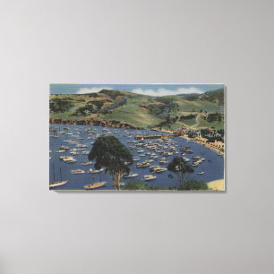 Toile Vue du port d'isthme