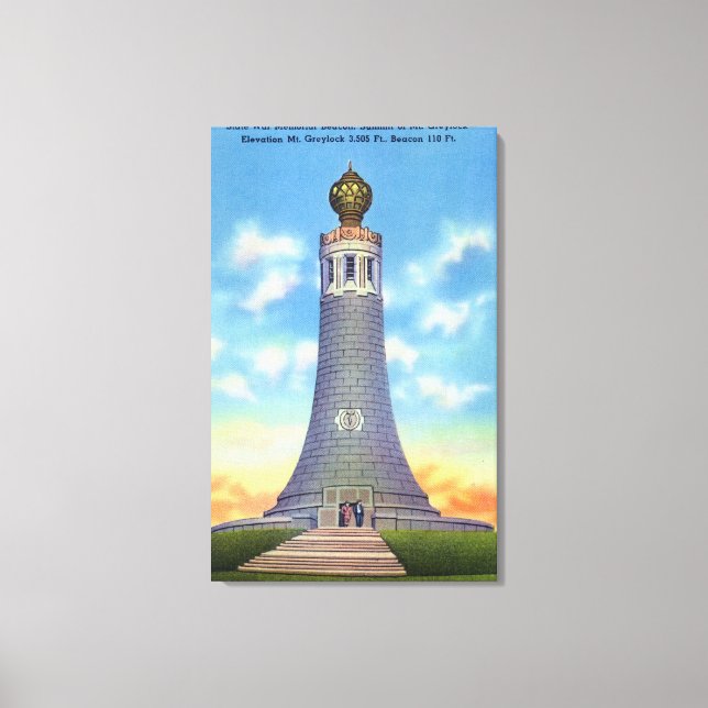 Toile Vue du sommet du mémorial de guerre d'État (Recto)