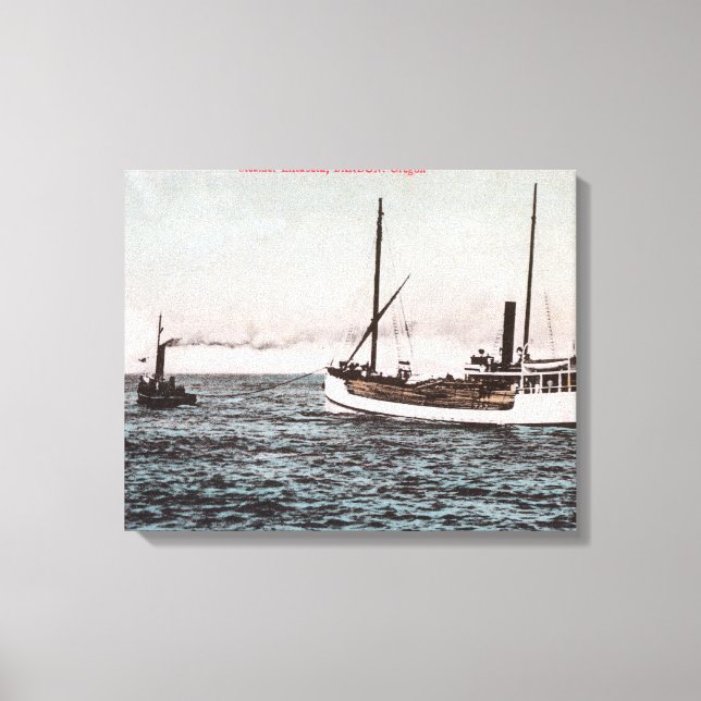 Toile Vue du Steamer ElizabethBandon, OR (Recto)