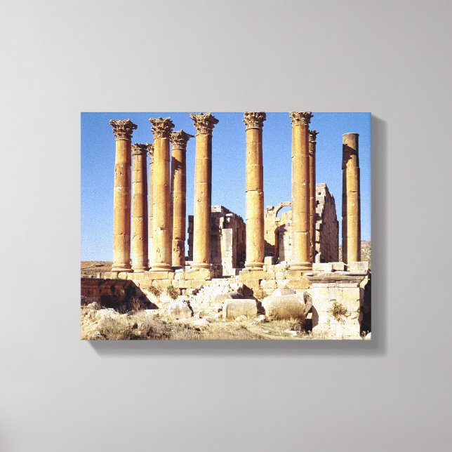 Toile Vue du Temple d'Artémis, construit c.386 AD (Recto)