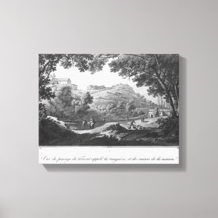 Toile Vue du torrent connu sous le nom de La Sanguese