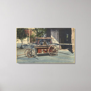 Toile Vue d'un moteur de "vieux Papeete"