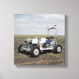 Toile Vue d'un véhicule lunaire de 1-G Rover