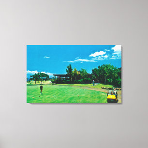 Toile Vue d'un vert au golf royal de Kaanapali