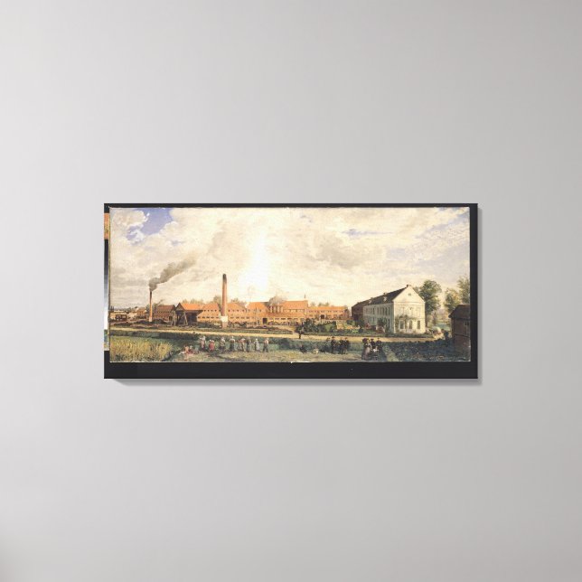 Toile Vue d'une usine de sucre (Recto)
