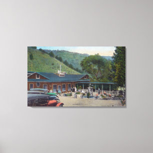 Toile Vue extérieure de bâtiment principal de station 