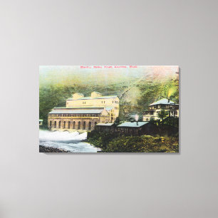 Toile Vue extérieure de centrale électrique