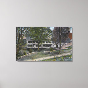 Toile Vue extérieure de Chambre de ferme de falaises de