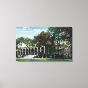 Toile Vue extérieure de gymnase d'université des