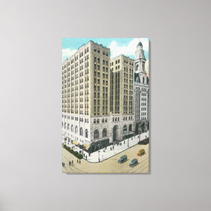 Toile Vue extérieure de la caisse d'épargne nationale