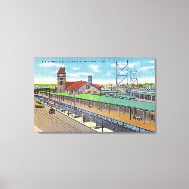 Toile Vue extérieure de la gare 2 (Recto)