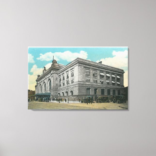 Toile Vue extérieure de la gare centrale de NY (Recto)