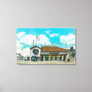 Toile Vue extérieure de la grotte marine de Hageman