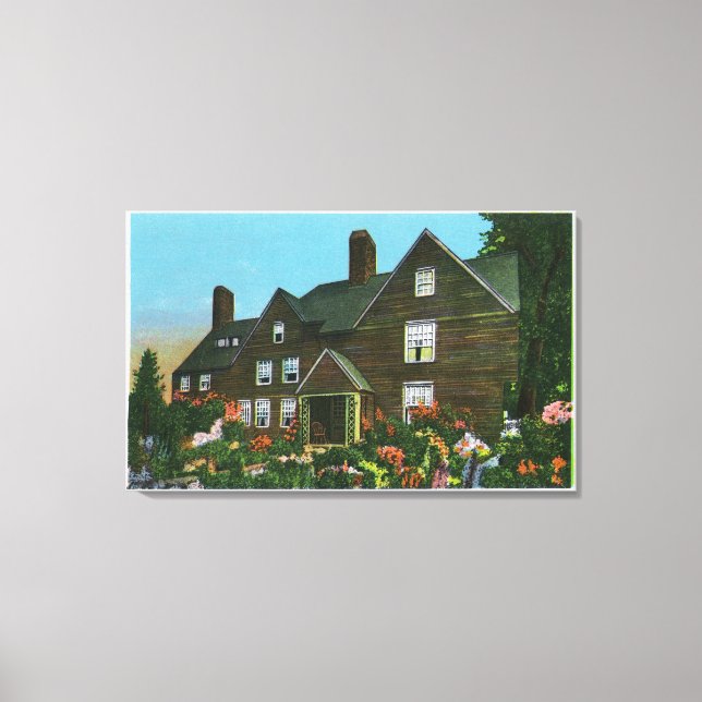 Toile Vue extérieure de la maison de sept pignons (Recto)