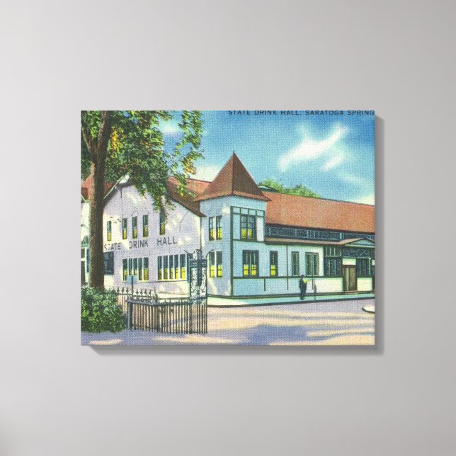 Toile Vue extérieure de la salle de boisson de l'État (Recto)