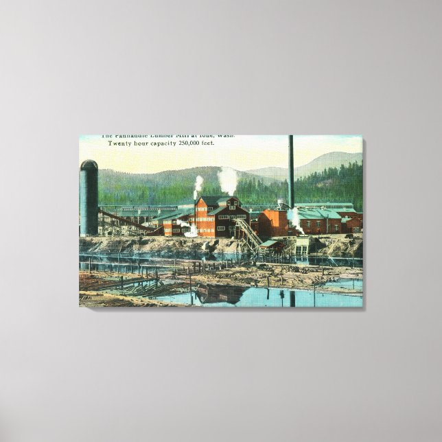 Toile Vue extérieure de la scierie Panhandle (Recto)