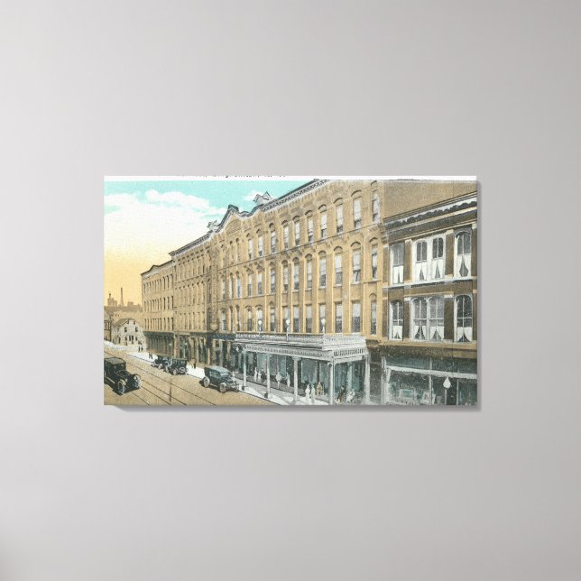 Toile Vue extérieure de l'hôtel Bennett (Recto)