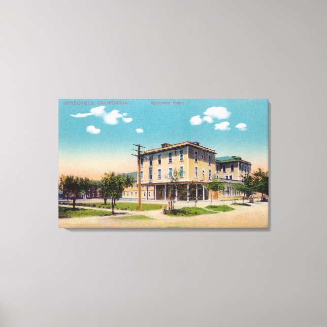 Toile Vue extérieure de l'hôtel Spreckels (Recto)