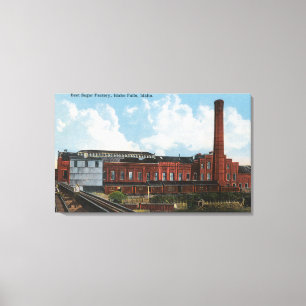 Toile Vue extérieure de l'usine de sucre de betterave