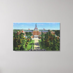 Toile Vue extérieure du bâtiment d'assurance-vie d'Aet