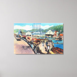 Toile Vue extérieure du bois de charpente Pacifique Co,