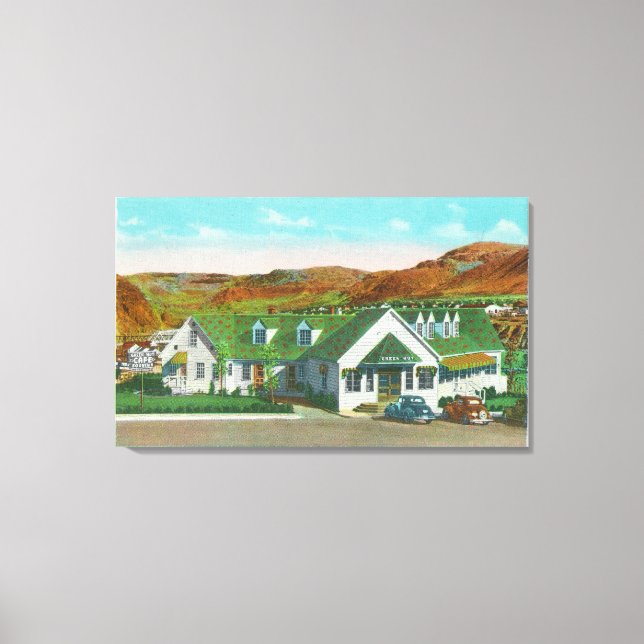 Toile Vue extérieure du � de la hutte verte (Recto)