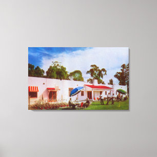 Toile Vue extérieure du golf et du pays de visibilité