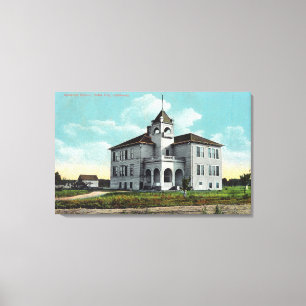 Toile Vue extérieure du lycée