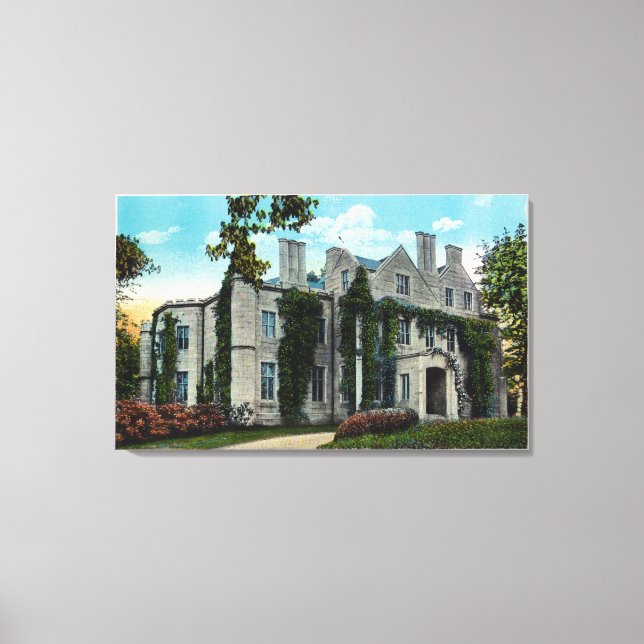 Toile Vue extérieure du manoir Oakland (Recto)