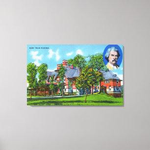 Toile Vue extérieure du mémorial de Mark Twain