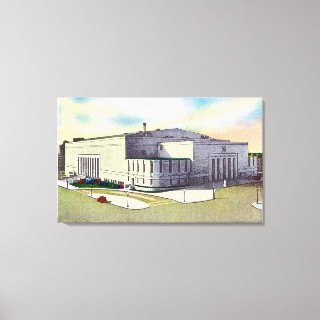 Toile Vue extérieure du monument commémoratif de Buffalo (Recto)