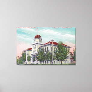 Toile Vue extérieure du nouveau lycée Napa, CA