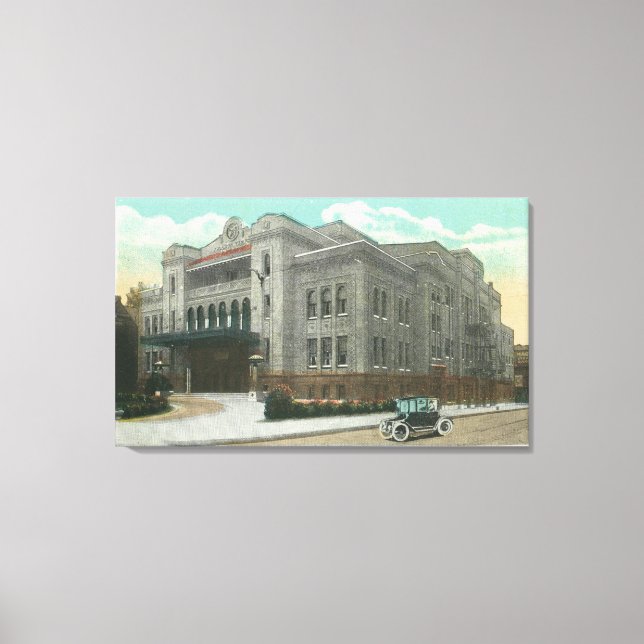 Toile Vue extérieure du temple de Kalurah (Recto)