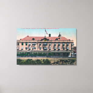 Toile Vue extérieure du terminal et du dépôt