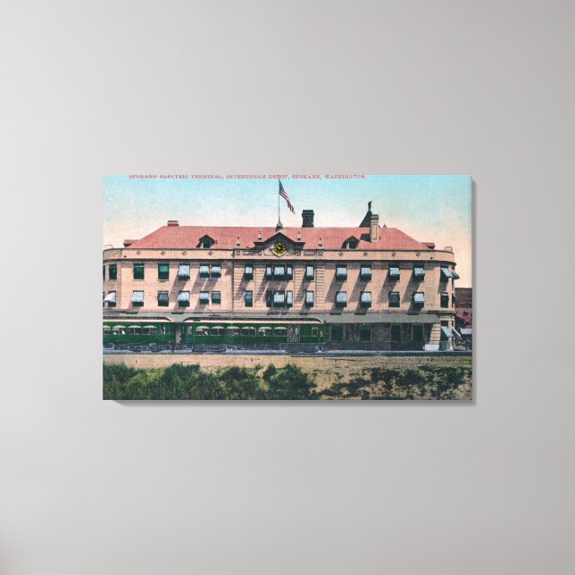 Toile Vue extérieure du terminal et du dépôt (Recto)