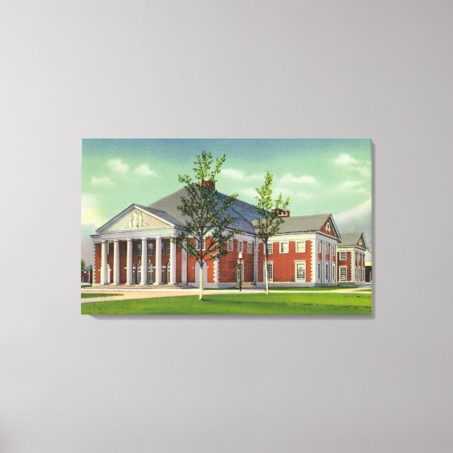 Toile Vue extérieure du théâtre Spa de Saratoga (Recto)