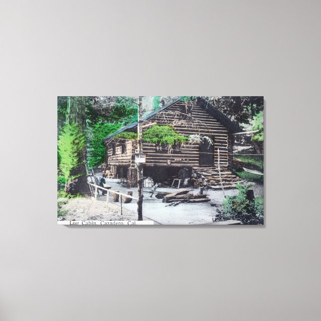 Toile Vue extérieure d'une cabine à billesCazadero, CA (Recto)