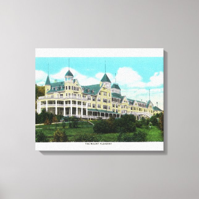 Toile Vue extérieure sur le Mont Pleasant Hotel (Recto)