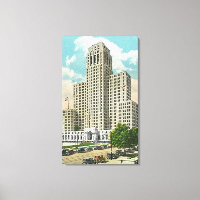 Toile Vue externe du NY State Office Bldg (Recto)