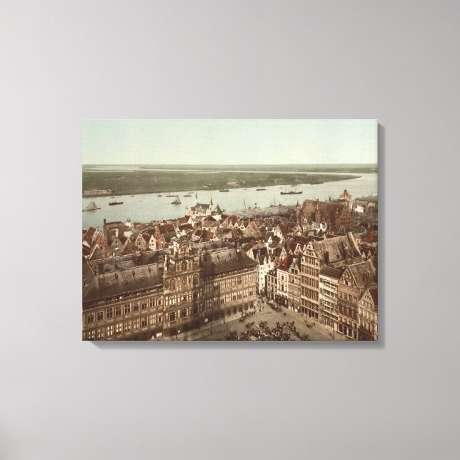 Toile Vue générale d'Anvers I, Belgique (Recto)