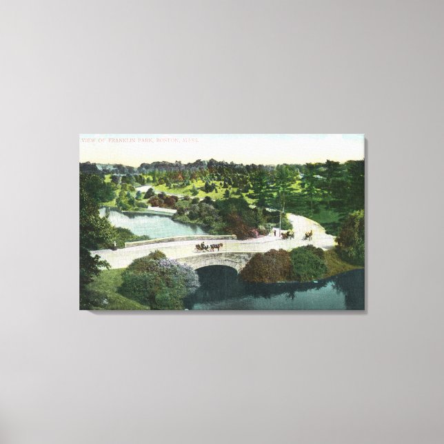Toile Vue générale du parc Franklin (Recto)