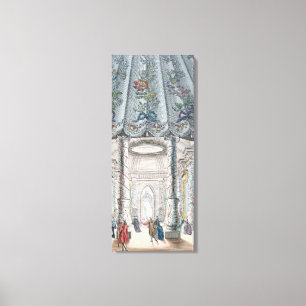 Toile Vue intérieure de la salle élégante de musique