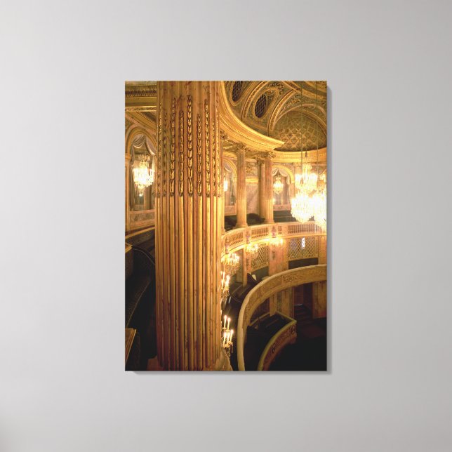 Toile Vue intérieure de l'Opéra vers l'extérieur (Recto)
