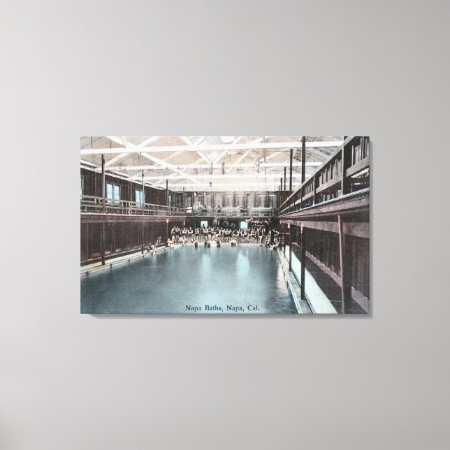 Toile Vue intérieure des bains NapaNapa, CA (Recto)
