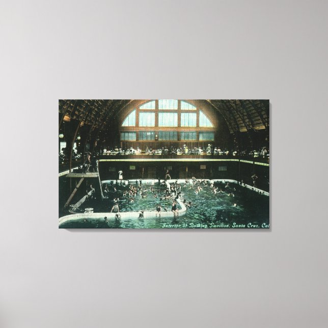 Toile Vue intérieure du pavillon de baignade (Recto)